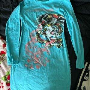 Ed Hardy Skull Mini Dress